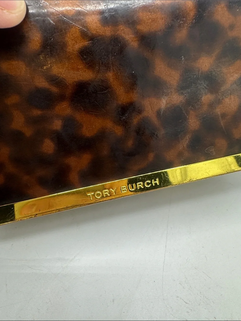 Tory Burch Tortoiseshell Sunglass Case